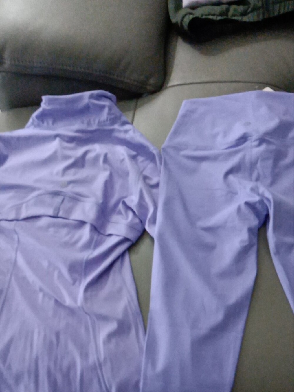 Lululemon athletica Lavender Zip Jacket & Leggings Set - Brand New With Tags - Picture 3 of 5